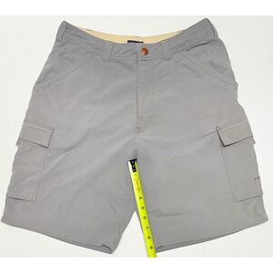 Patagonia Mens Cargo Shorts Grey Size 32 Hiking Outdoor Utility Nylon Blend
